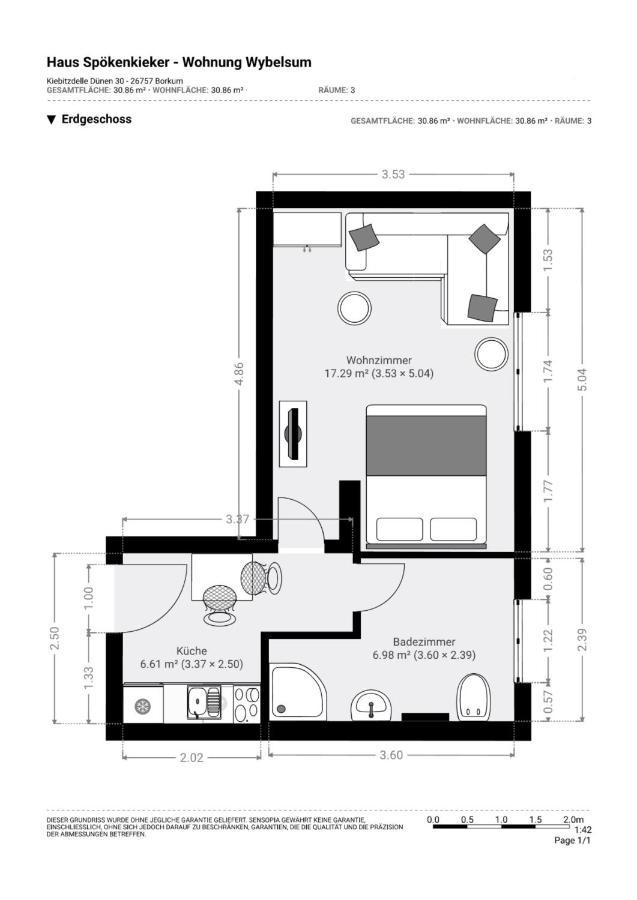 Appartamento Haus Spoekenkieker Wybelsum Borkum Esterno foto